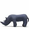 PUEBCO Home VINTAGE FABRIC STUFFED ANIMAL: RHINO