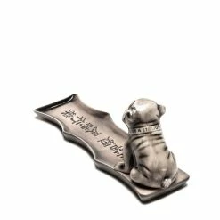 YEENJOY BLACK ENGLISH BULLDOG INCENSE BURNER Home