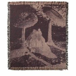 ALLCAPSTUDIO MUSHROOM FROG THROW BLANKET Home