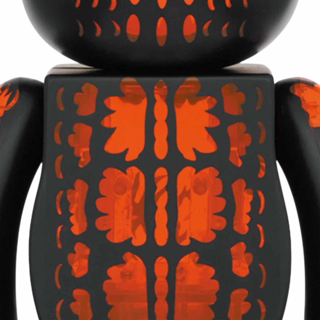 MEDICOM TOY BE@RBRICK GODZILLA (MELTDOWN: CLEAR ORANGE VER.) 100% & 400% SET