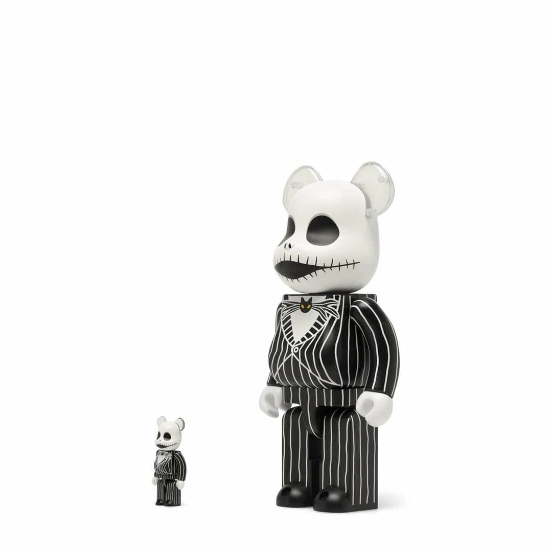 MEDICOM TOY BE@RBRICK JACK SKELLINGTON 2021 100% & 400% SET