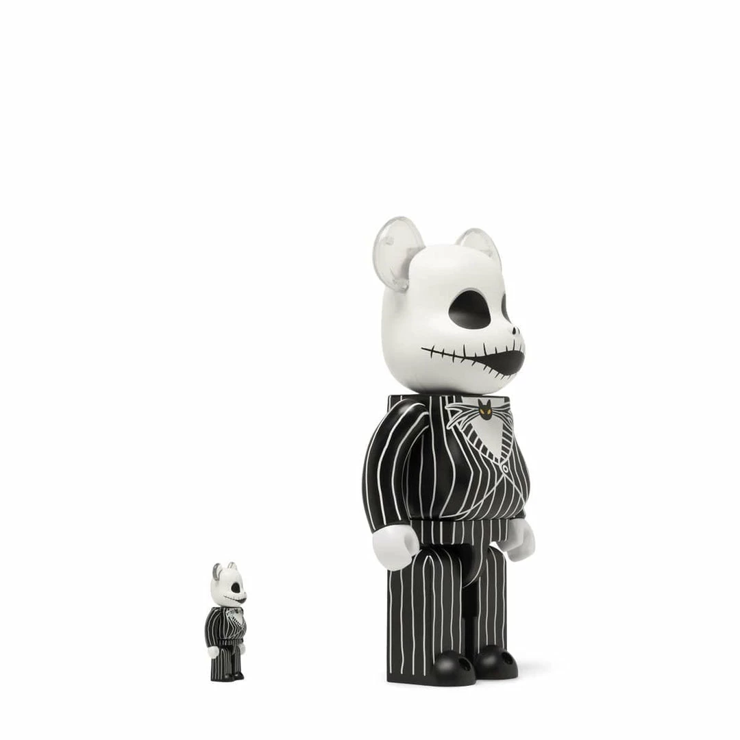 MEDICOM TOY BE@RBRICK JACK SKELLINGTON 2021 100% & 400% SET