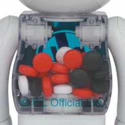 MEDICOM TOY BE@RBRICK PIL CHROME VER. 1000% Odds & Ends