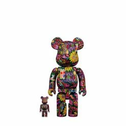 MEDICOM TOY BE@RBRICK PSYCHEDELIC PAISLEY 100％ & 400％ SET