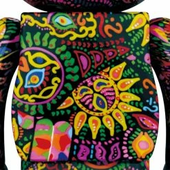 MEDICOM TOY BE@RBRICK PSYCHEDELIC PAISLEY 100％ & 400％ SET